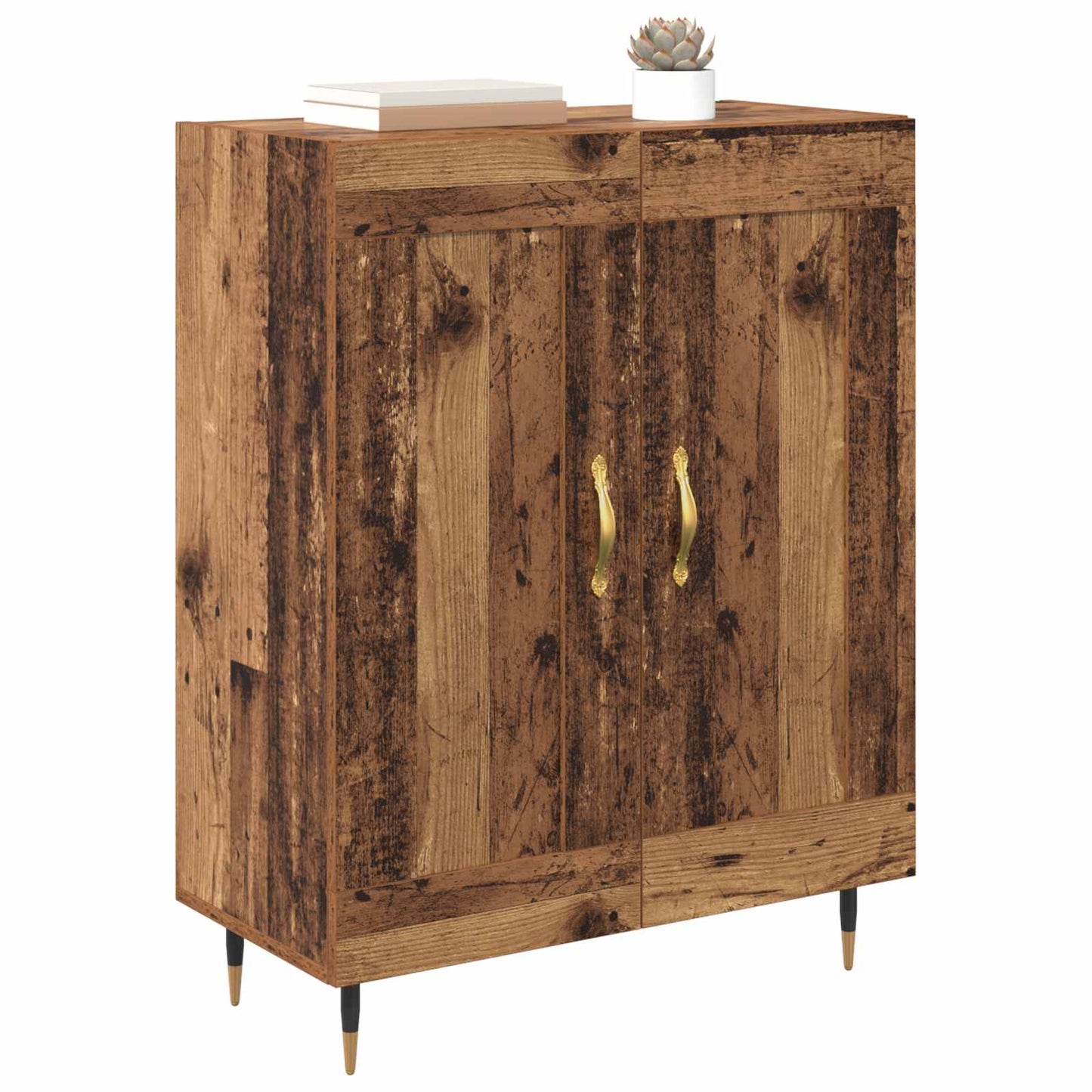 Sideboard Gammelt træ 69,5 x 34 x 90 cm Konstrueret træ