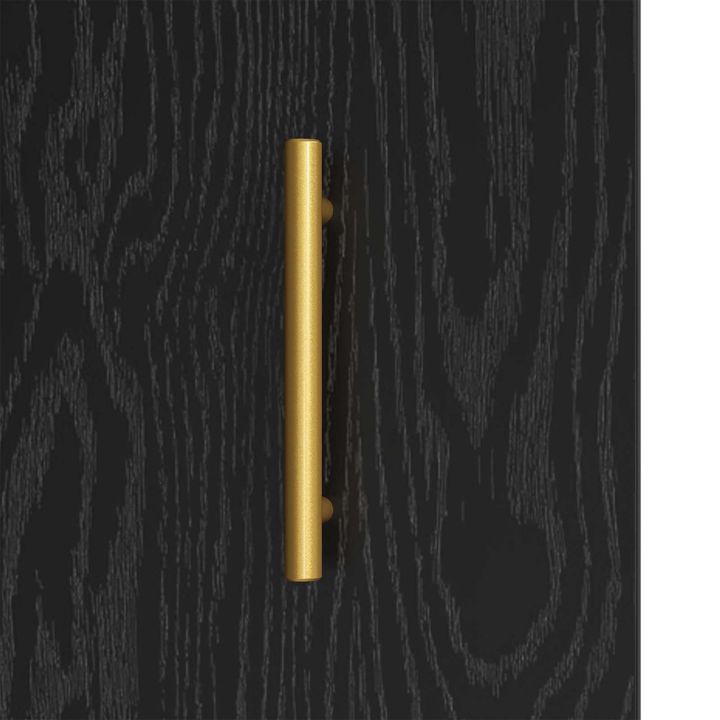 Sideboard Sort eg 69,5 x 34 x 90 cm Ingeniørt træ og jern