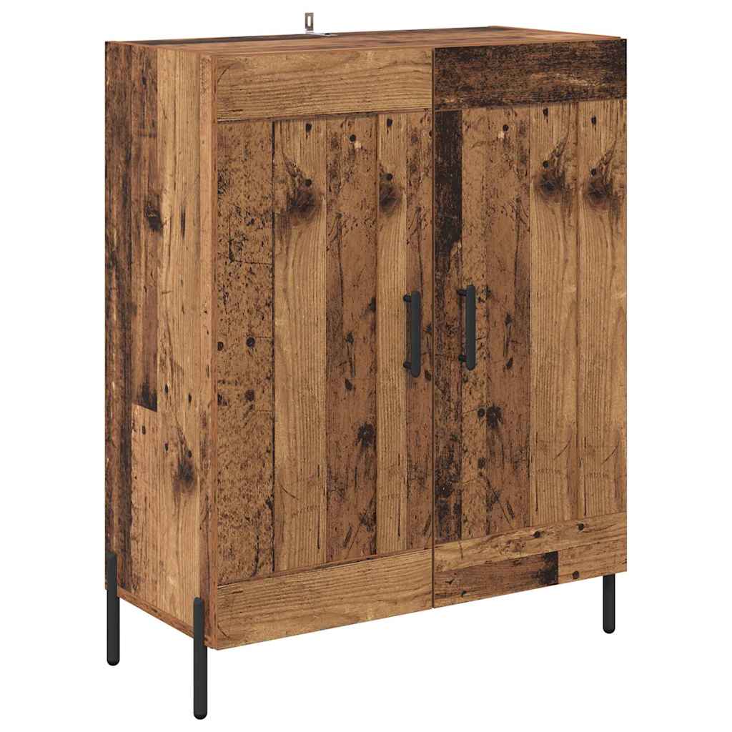 Sideboard Gammelt træ 69,5 x 34 x 90 cm Ingeniørt træ og jern