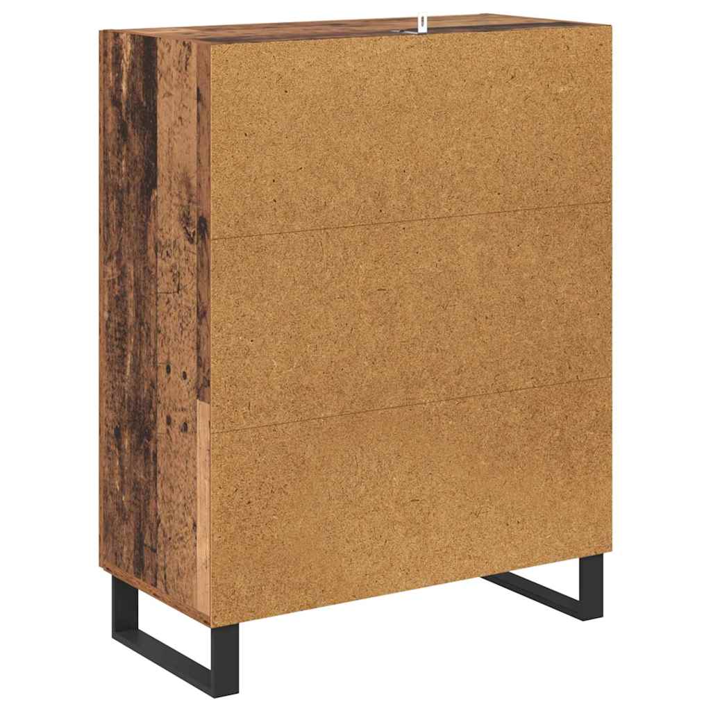 Sideboard Gammelt træ 69,5 x 34 x 90 cm Ingeniørt træ og jern