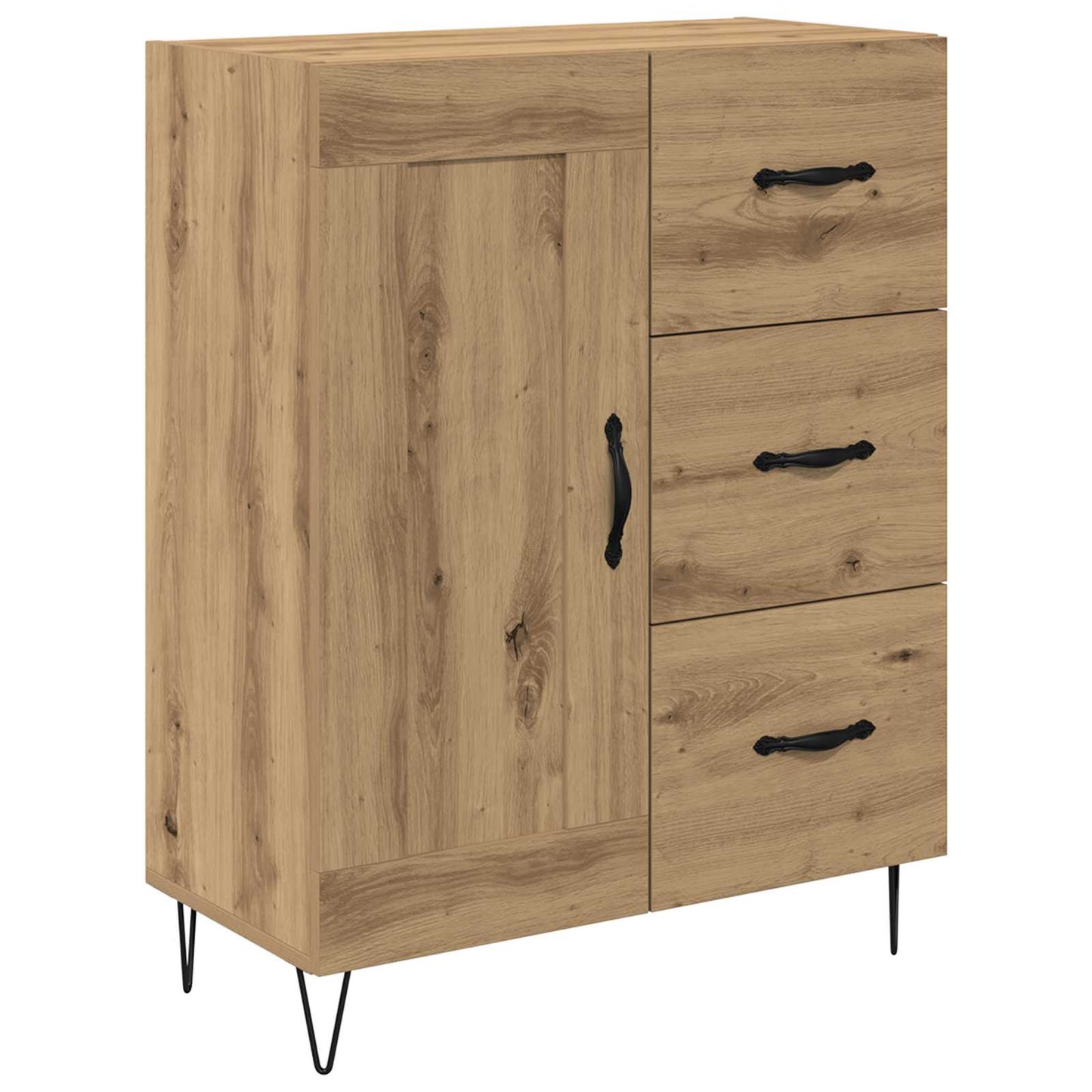 Sideboard Artisan Eg 69,5 x 34 x 90 cm Konstrueret træ