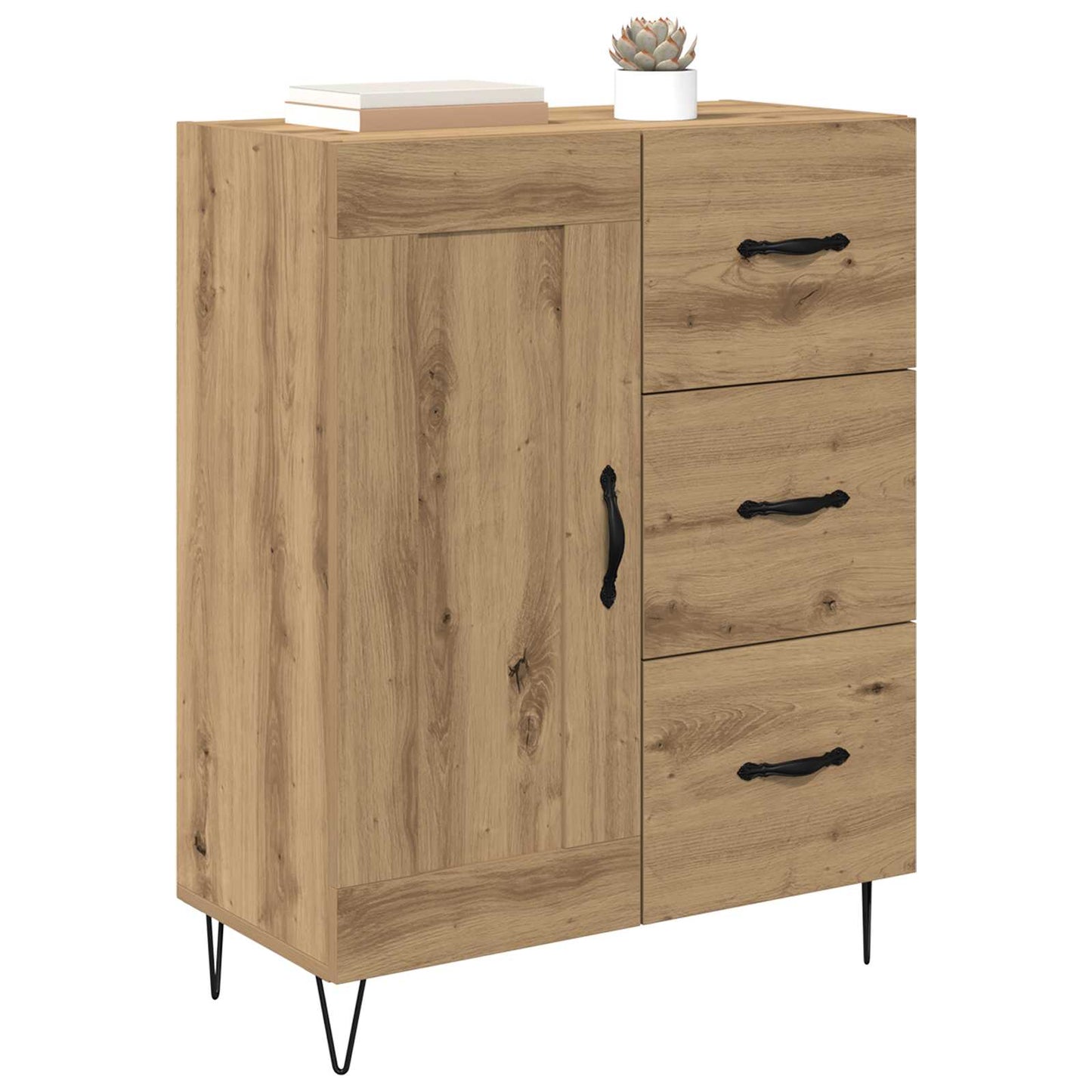 Sideboard Artisan Eg 69,5 x 34 x 90 cm Konstrueret træ