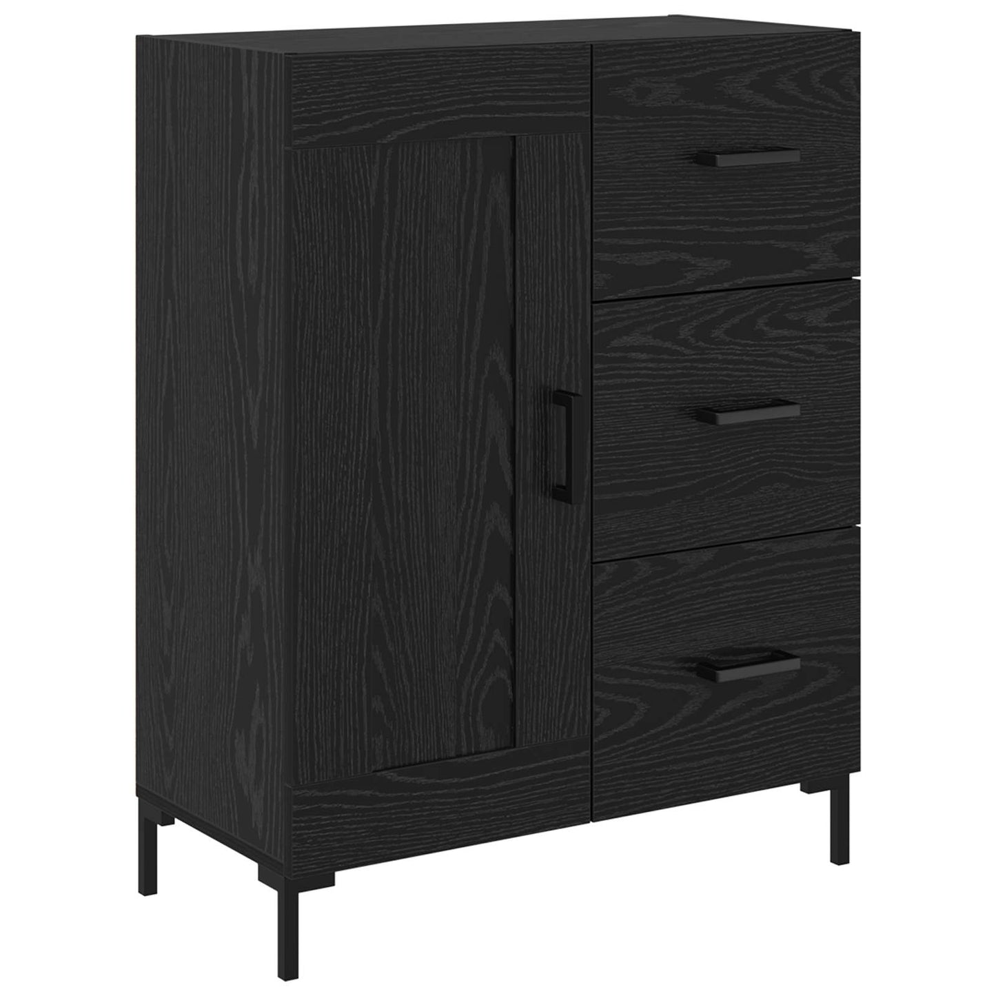 Sideboard Sort eg 69.5 x 34 x 90 cm Konstrueret træ