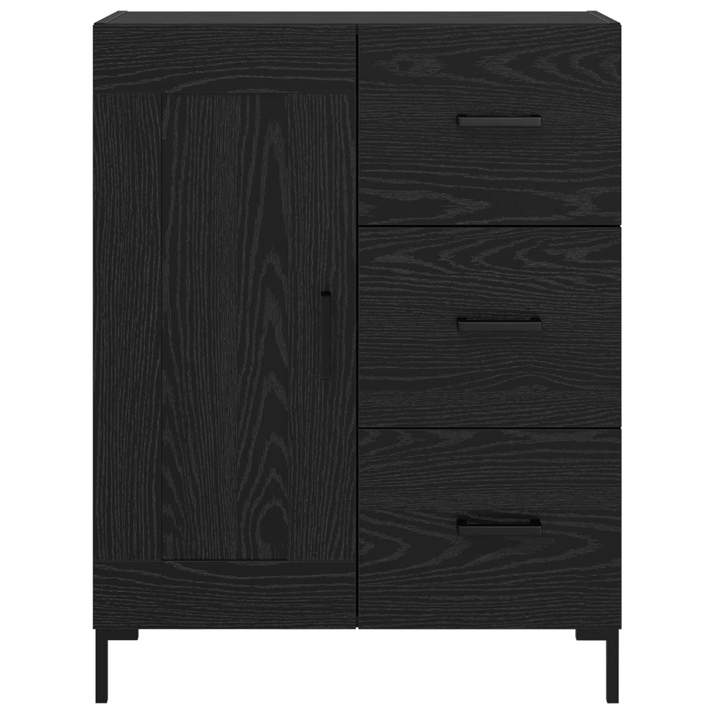 Sideboard Sort eg 69.5 x 34 x 90 cm Konstrueret træ