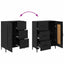 Sideboard Sort eg 69.5 x 34 x 90 cm Konstrueret træ