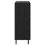 Sideboard Sort eg 69,5 x 34 x 90 cm Ingeniørt træ og jern