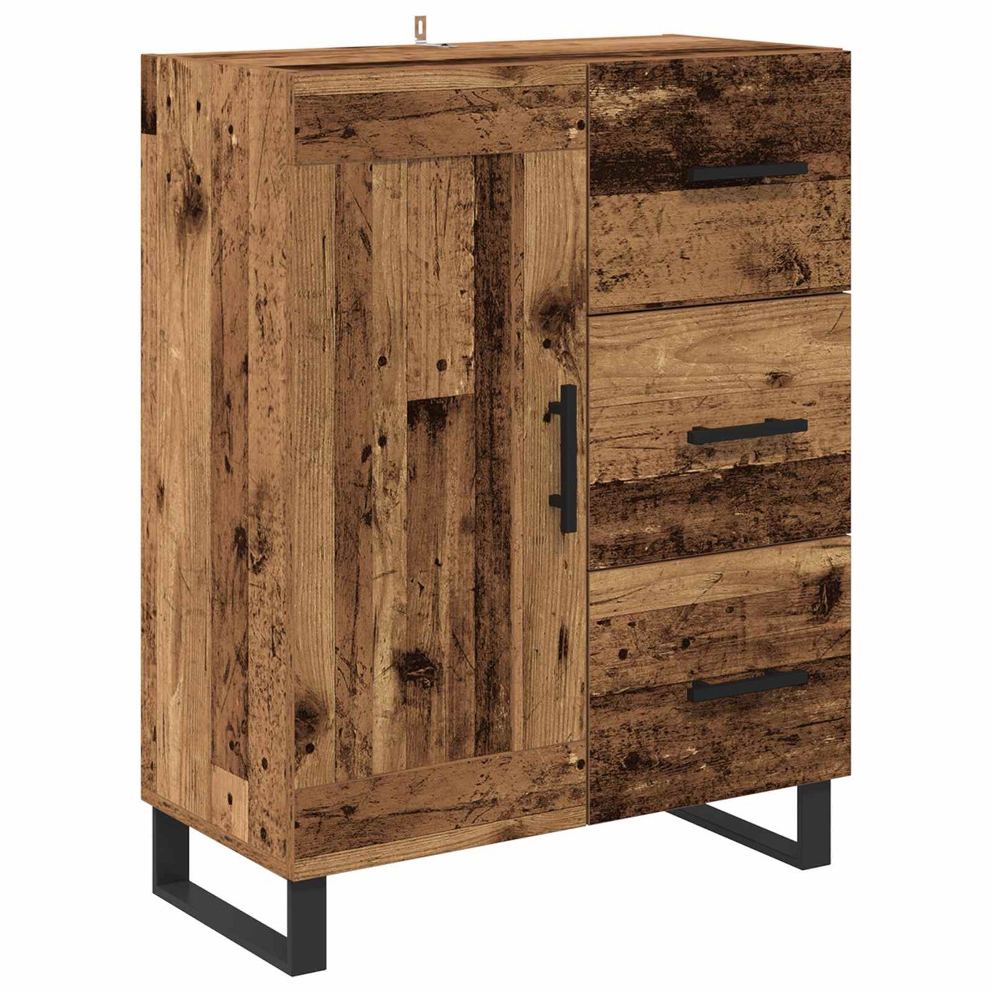 Sideboard Gammelt træ 69,5 x 34 x 90 cm Ingeniørt træ og jern