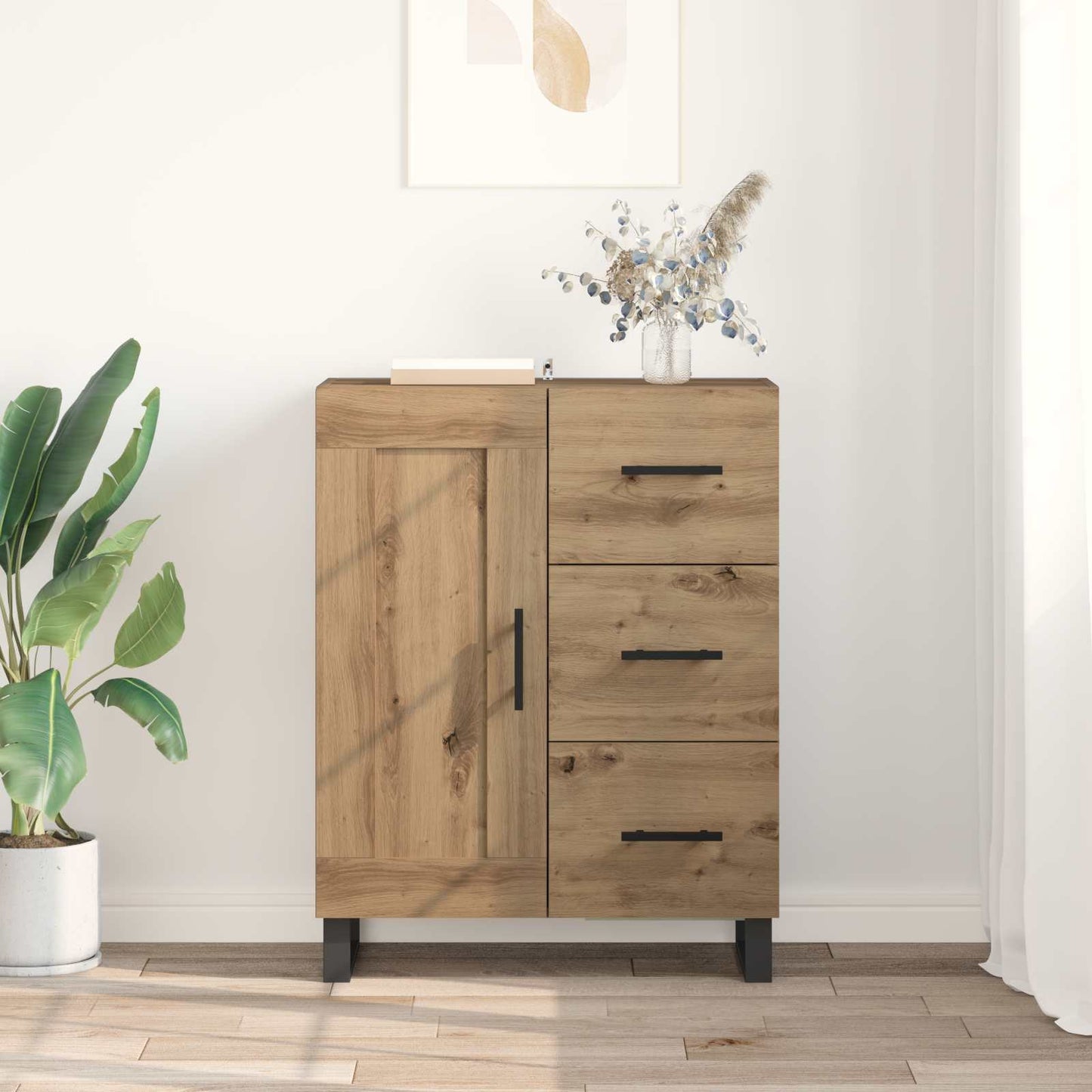Sideboard Artisan Egetræ 69,5 x 34 x 90 cm