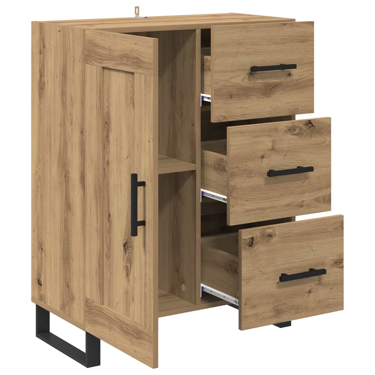 Sideboard Artisan Egetræ 69,5 x 34 x 90 cm