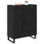 Sideboard Sort eg 69,5 x 34 x 90 cm Ingeniørt træ og jern