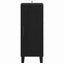 Sideboard Sort eg 34,5 x 34 x 90 cm Ingeniørt træ og jern