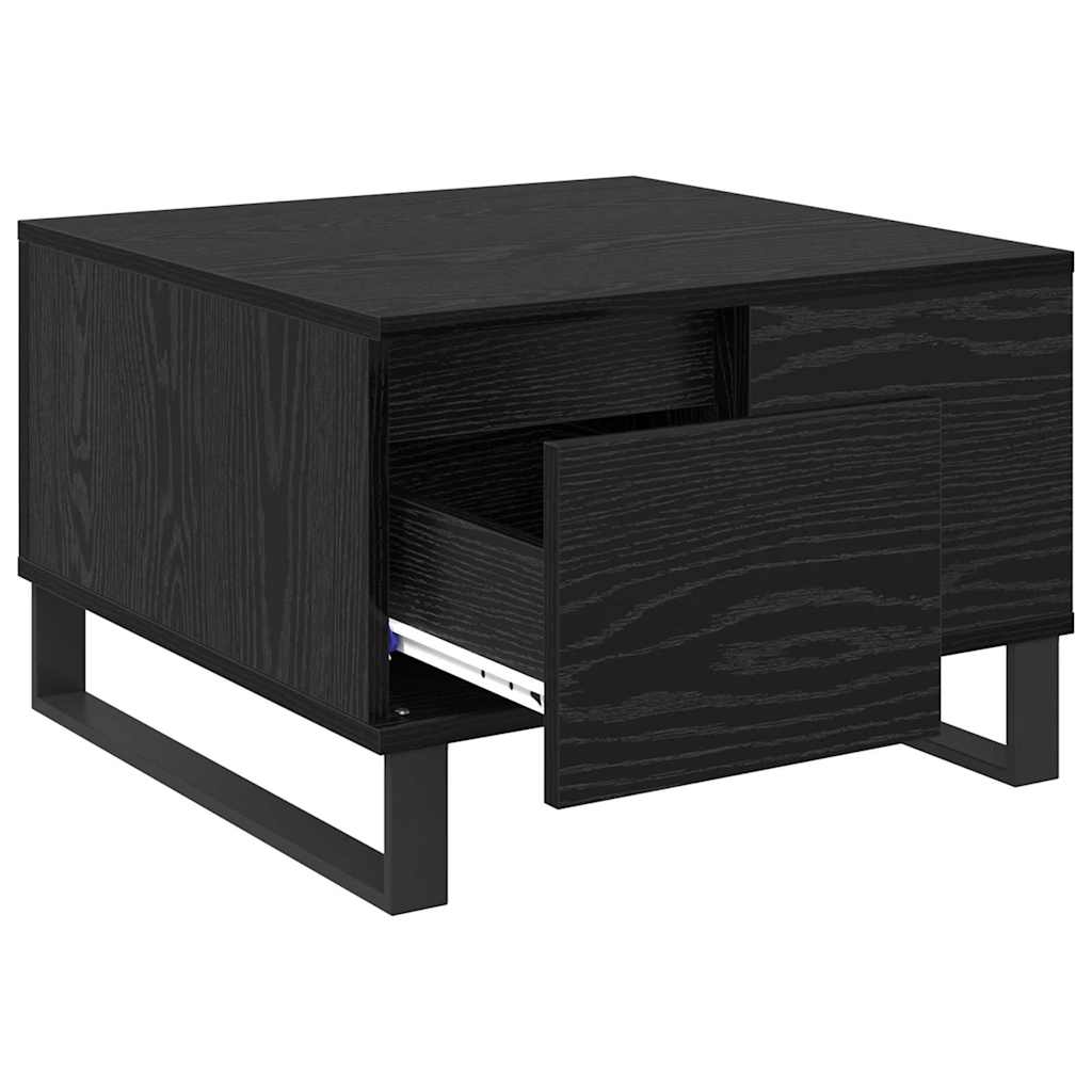 Sofabord Sort eg 55 x 55 x 36,5 cm Konstrueret træ