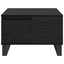 Sofabord med skuffe Sort eg 55 x 55 x 36,5 cm Konstrueret træ