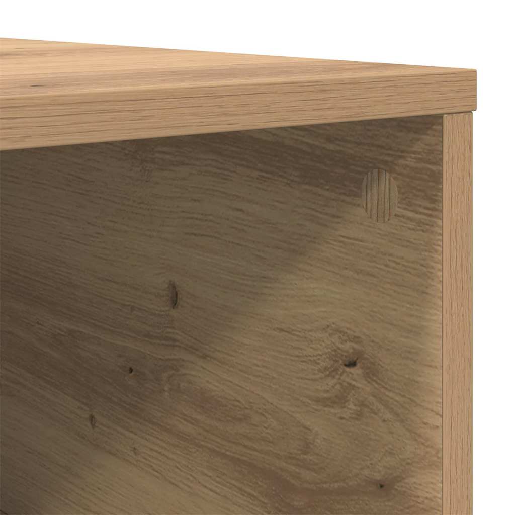Sofabord Artisan Egetræ 80 x 80 x 36,5 cm Konstrueret træ