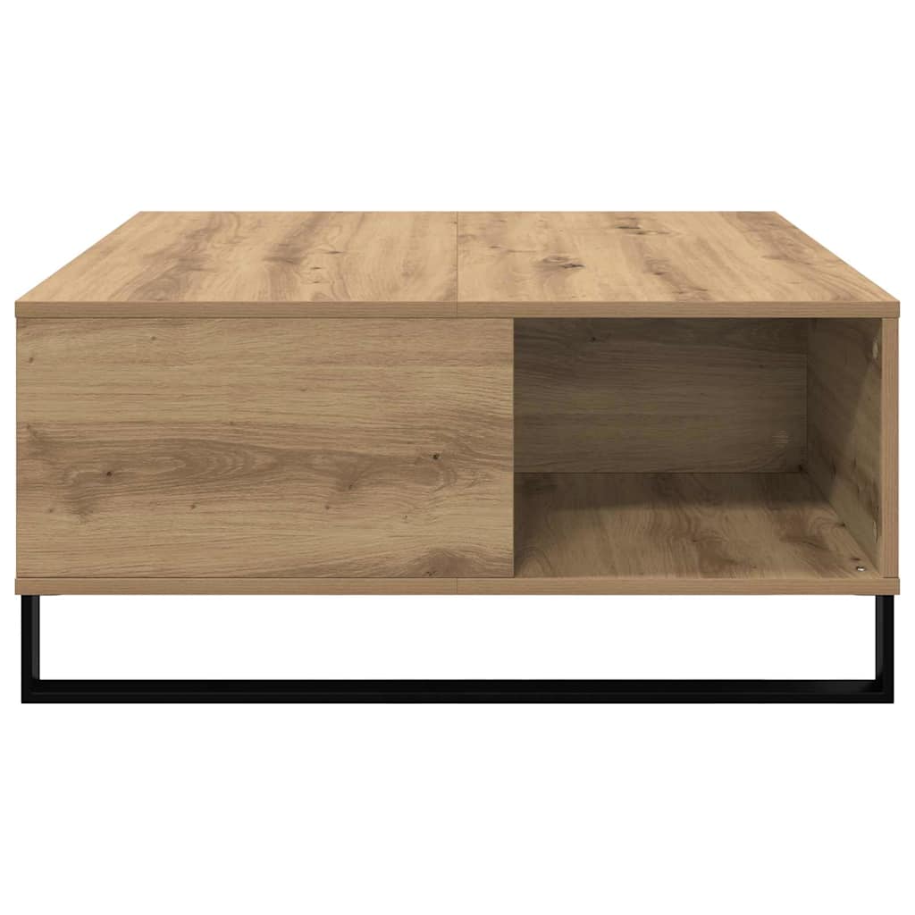 Sofabord Artisan Egetræ 80 x 80 x 36,5 cm Konstrueret træ