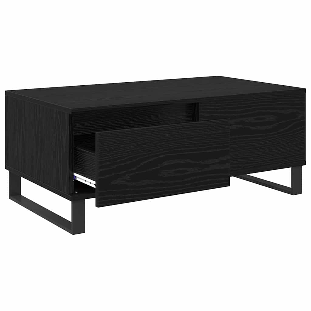Sofabord Sort eg 90 x 50 x 36,5 cm Konstrueret træ