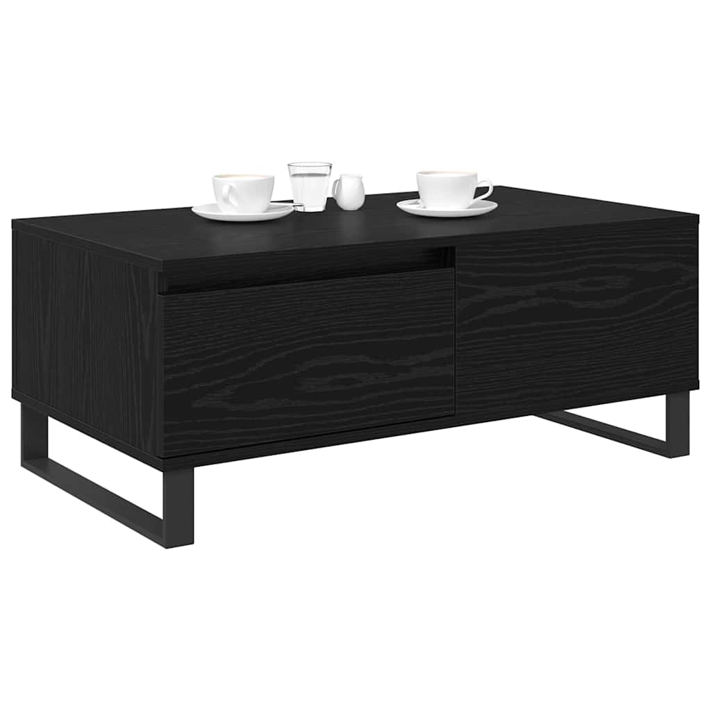 Sofabord Sort eg 90 x 50 x 36,5 cm Konstrueret træ