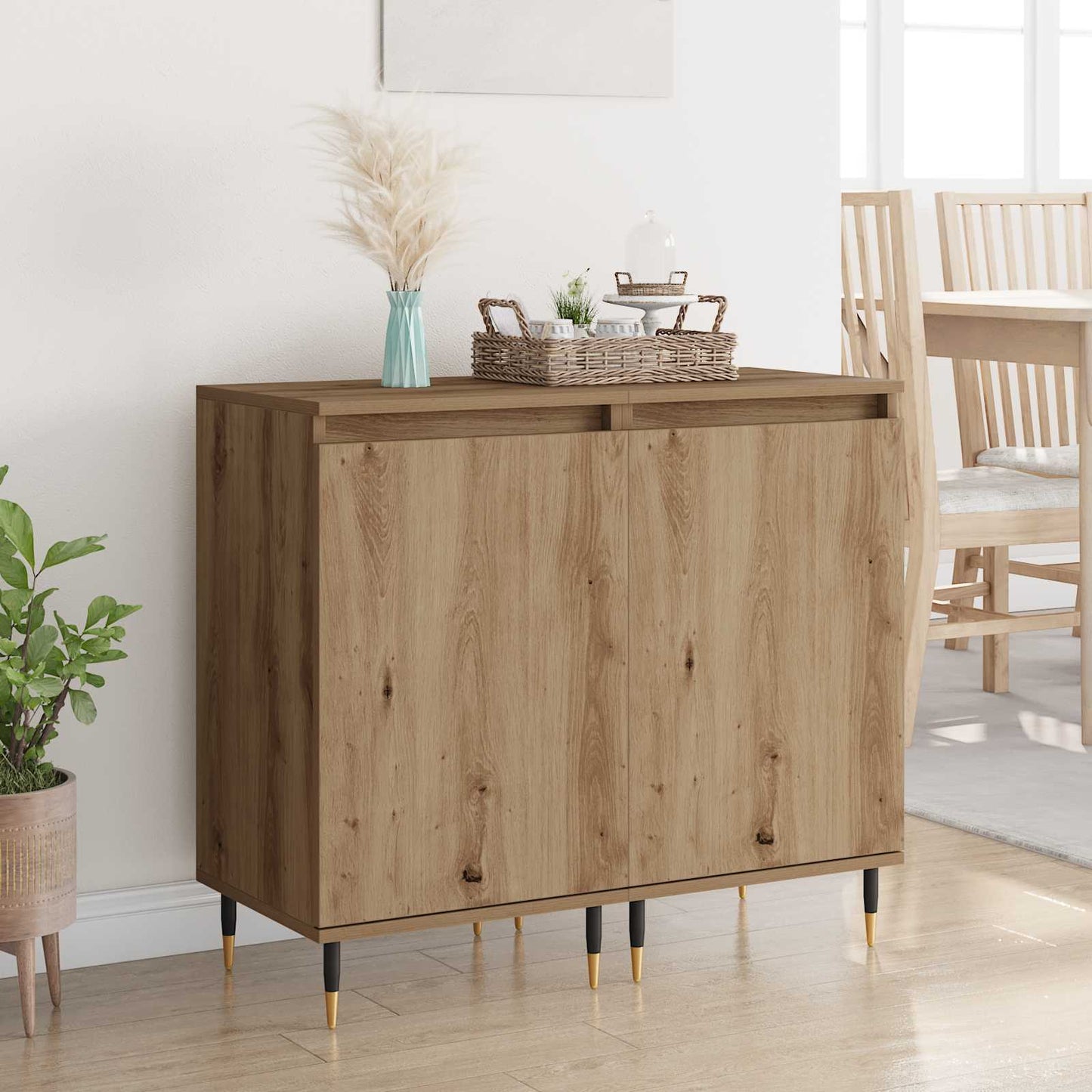 Sideboard 2 pcs Artisan Egetræ 40 x 35 x 70 cm