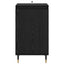 Sideboard 2 pcs Sort eg 40 x 35 x 70 cm Ingeniørt træ og jern