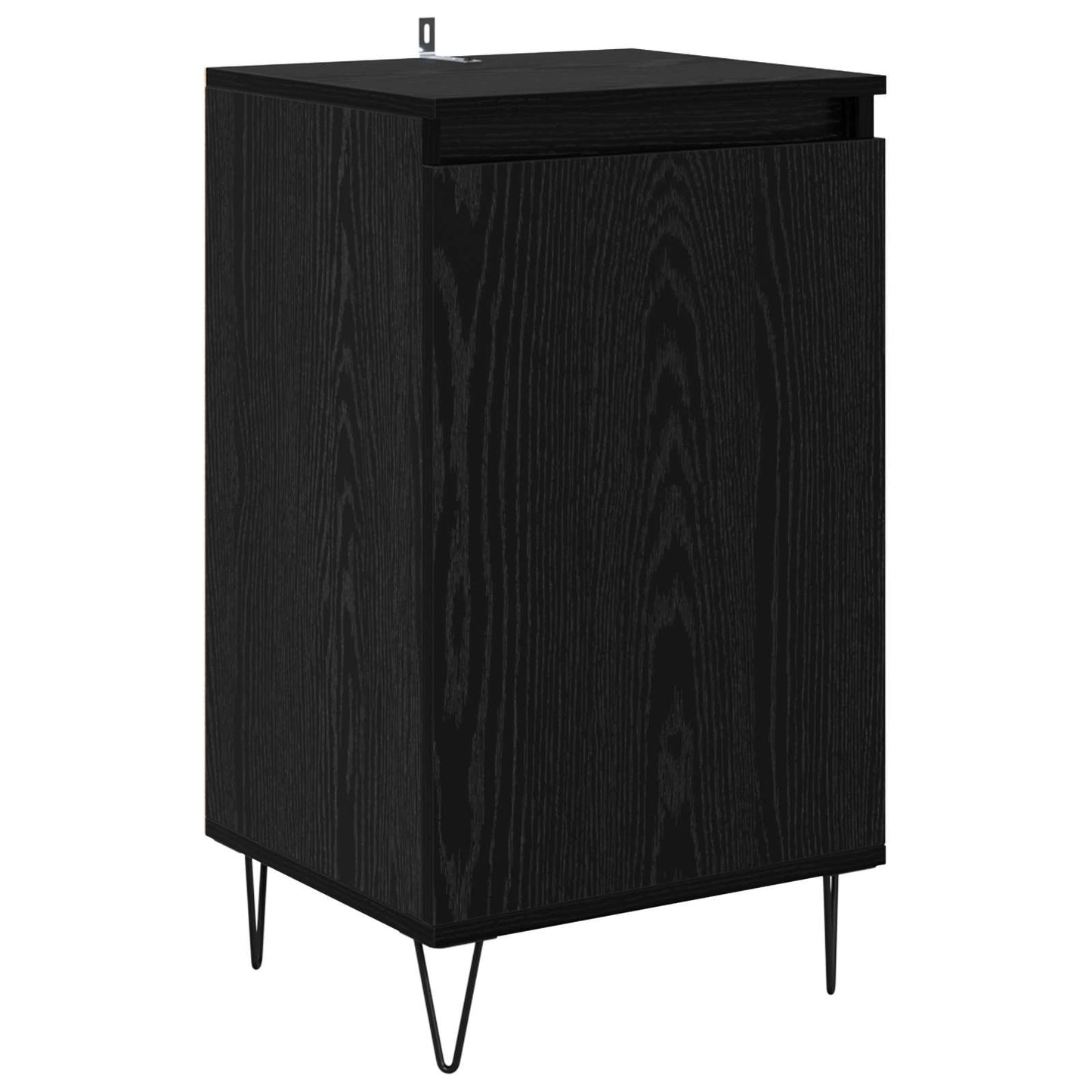 Sideboard Vægmonteret Sort eg 40 x 35 x 70 cm Konstrueret træ