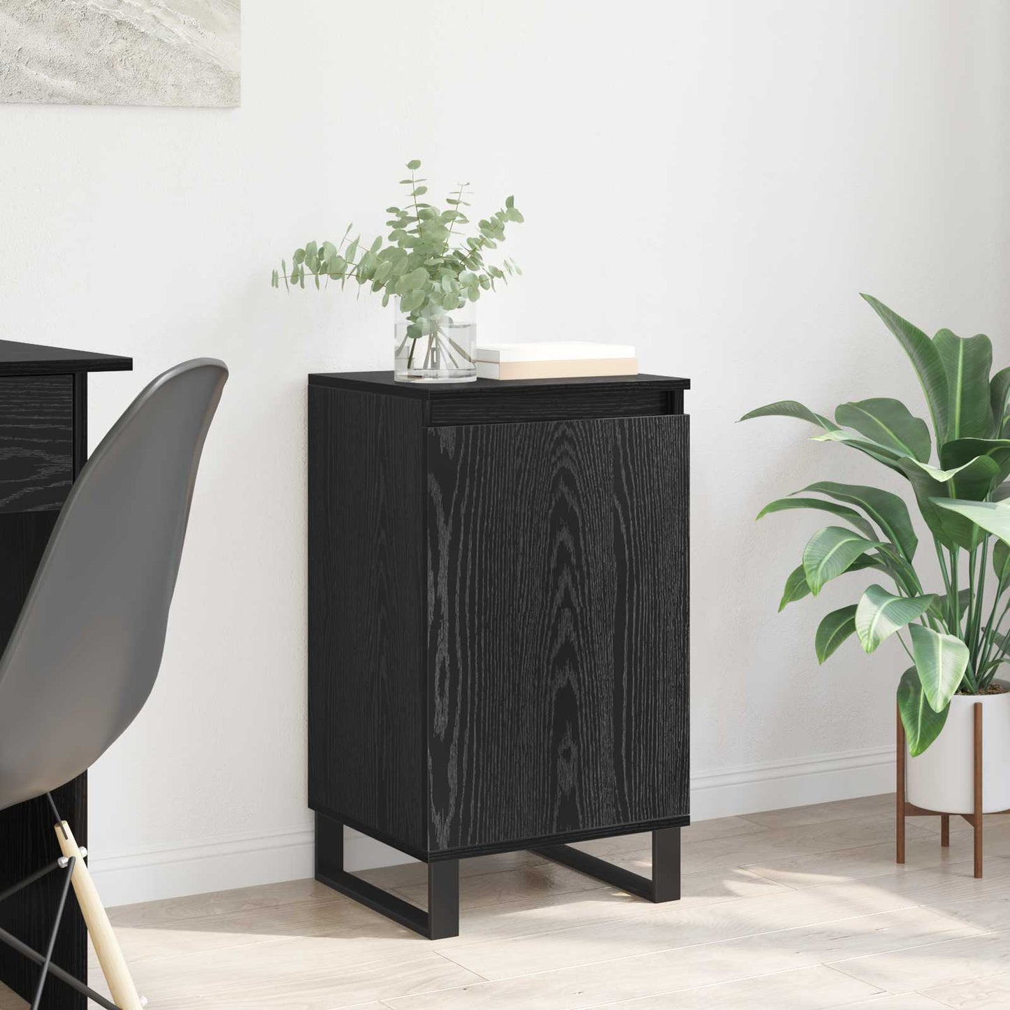 Sideboard Sort eg 40 x 35 x 70 cm Konstrueret træ