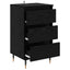 Sideboard med skuffe Sort eg 35 x 40 x 70 cm Konstrueret træ