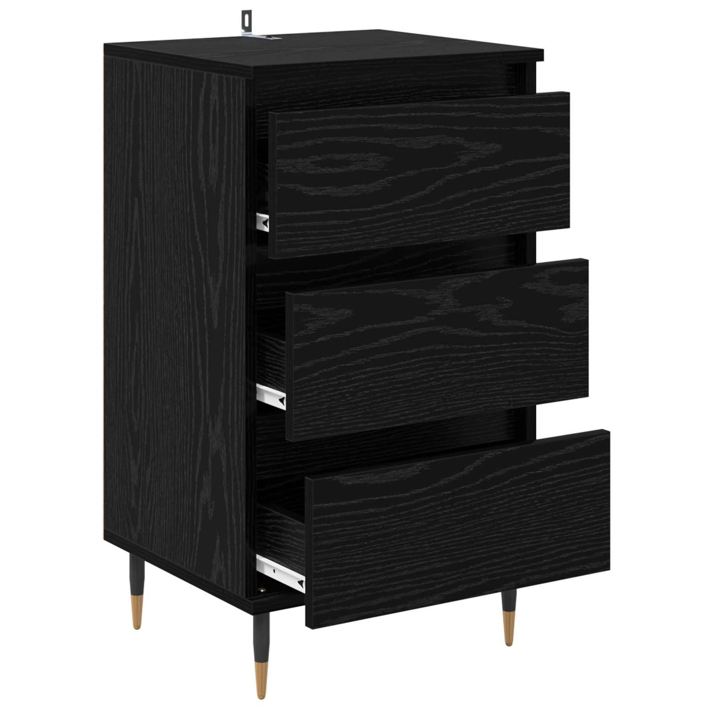 Sideboard Sort eg 35 x 40 x 70 cm Konstrueret træ