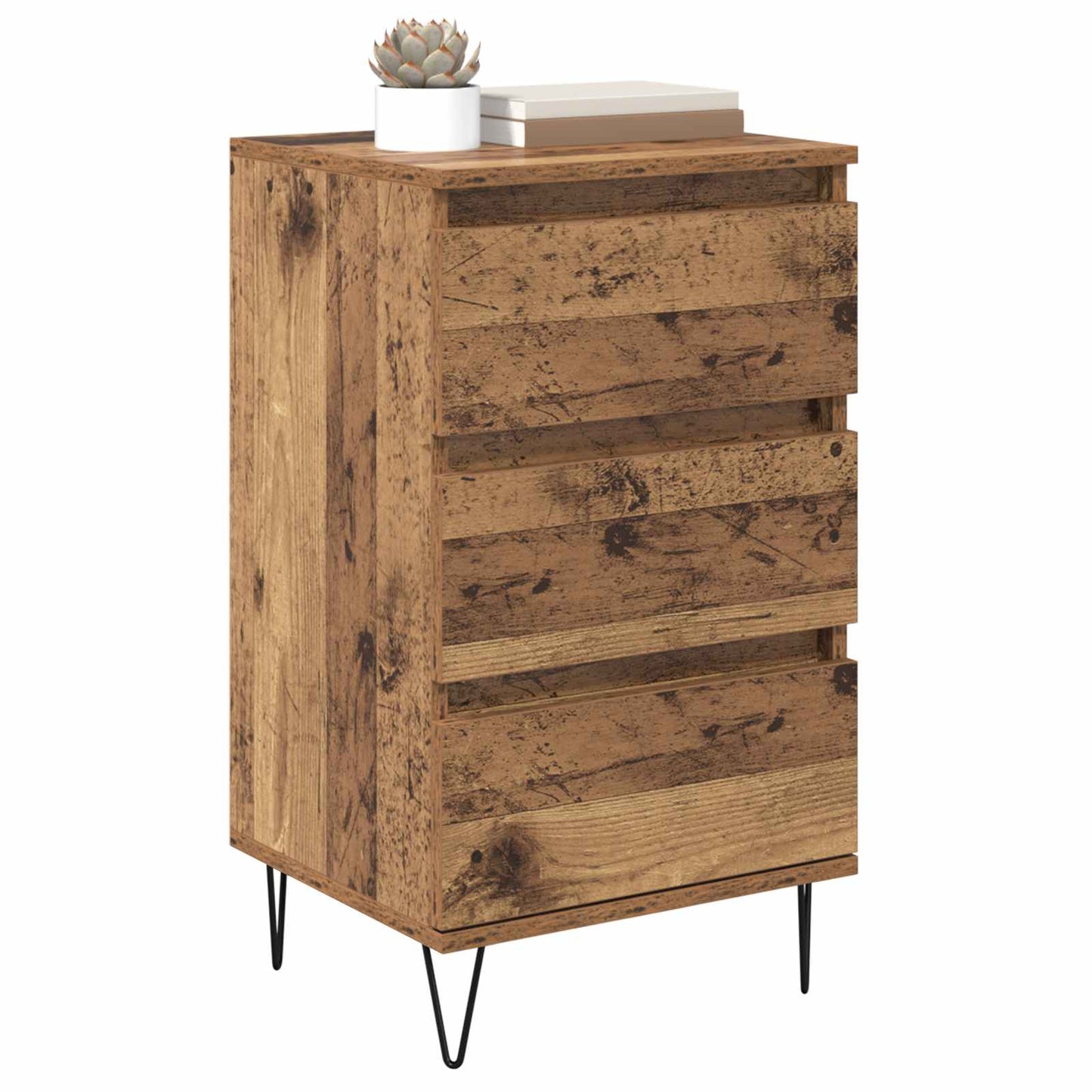 Sideboard Gammelt træ 40 x 35 x 70 cm Ingeniørt træ og jern