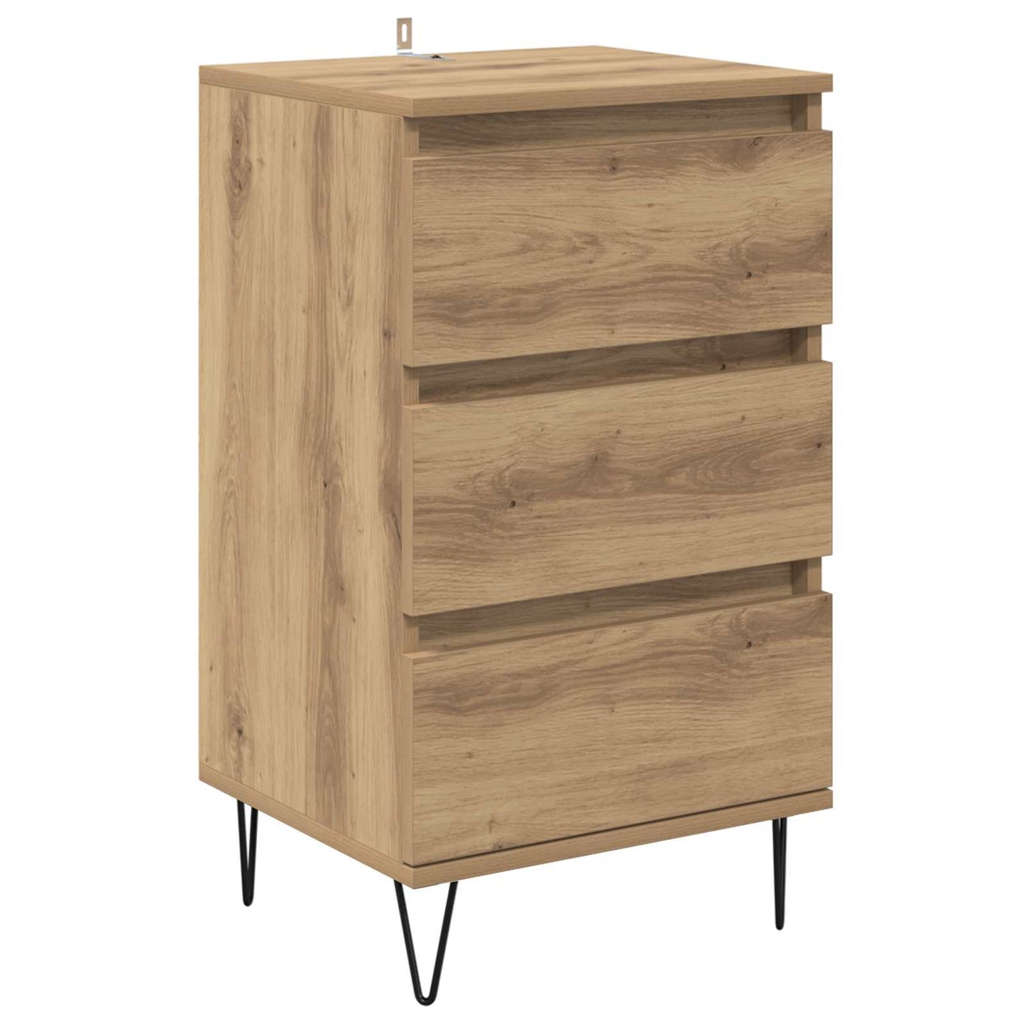 Sideboard Artisan Egetræ 40 x 35 x 70 cm Ingeniørt træ og jern
