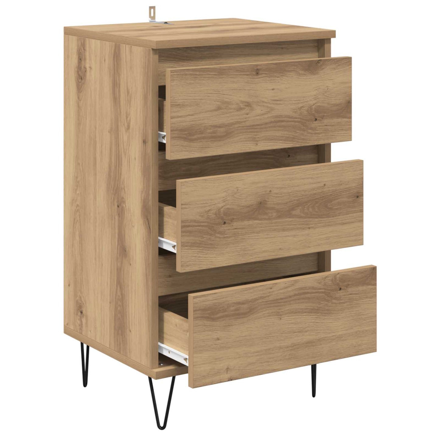 Sideboard Artisan Egetræ 40 x 35 x 70 cm Ingeniørt træ og jern