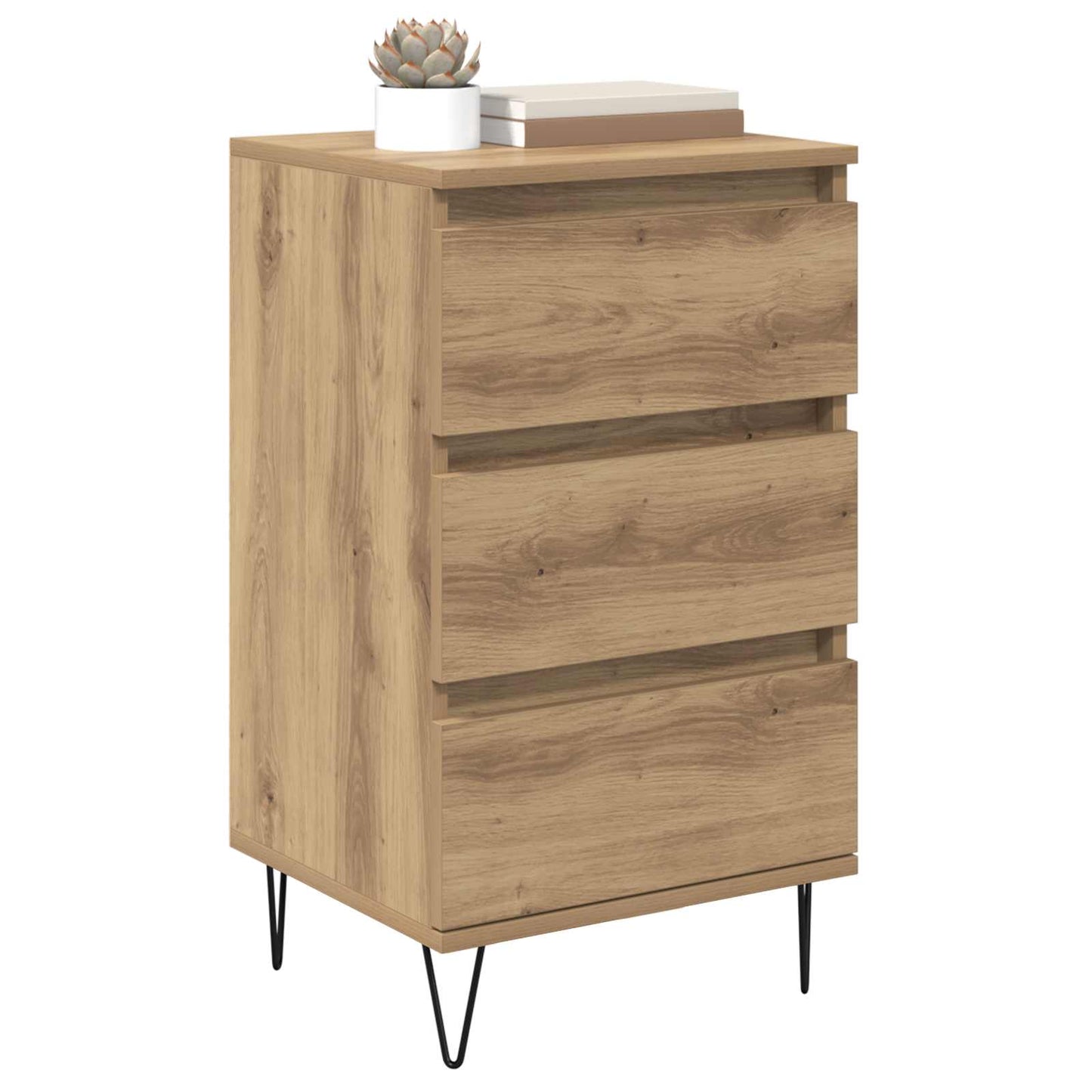 Sideboard Artisan Egetræ 40 x 35 x 70 cm Ingeniørt træ og jern