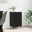 Sideboard Sort eg 40 x 35 x 70 cm Ingeniørt træ og jern