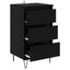 Sideboard Sort eg 40 x 35 x 70 cm Ingeniørt træ og jern