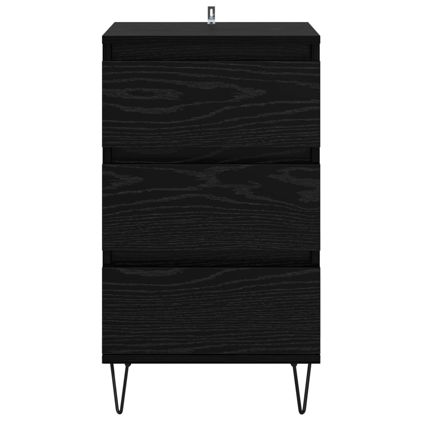Sideboard Sort eg 40 x 35 x 70 cm Ingeniørt træ og jern
