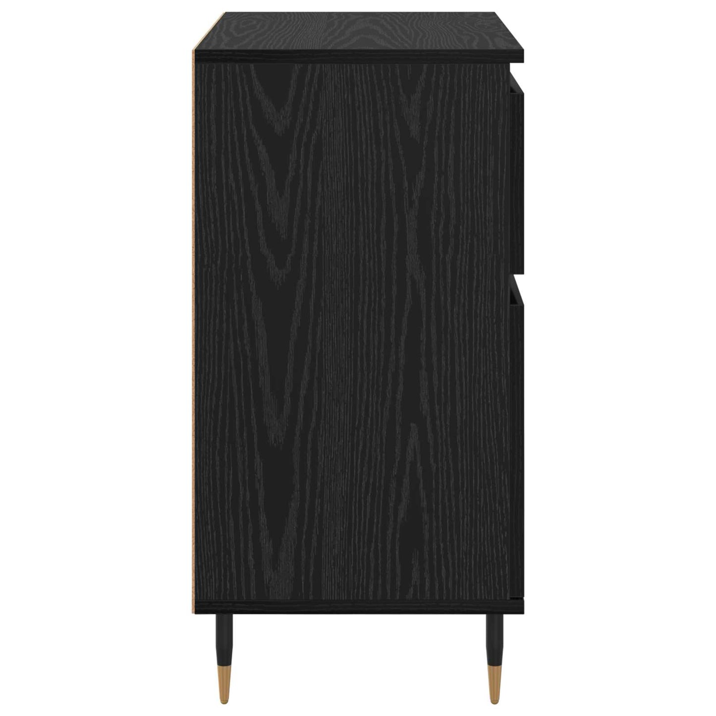 Sideboard Sort eg 60 x 35 x 70 cm Ingeniørt træ og jern