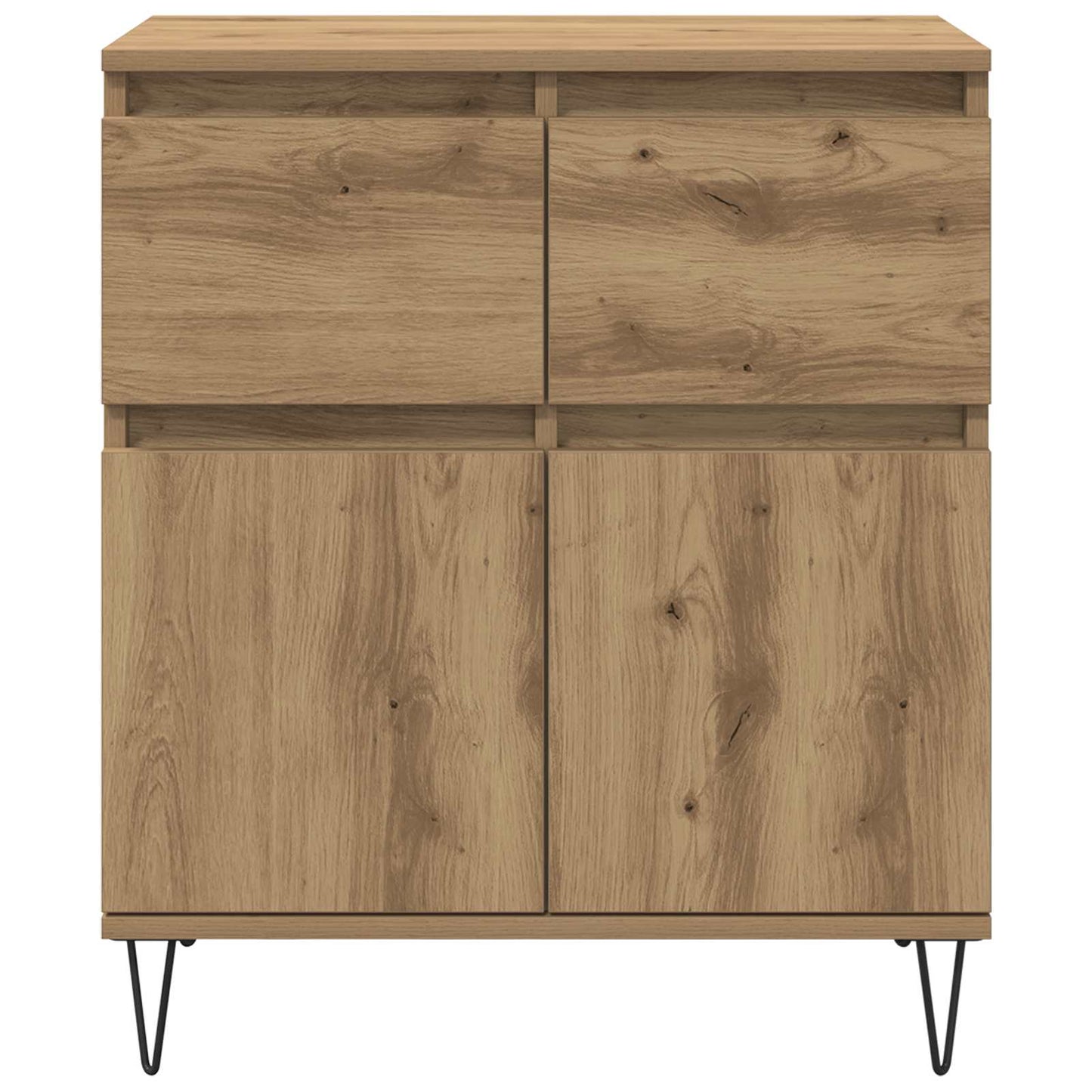 Sideboard Artisan Egetræ 60 x 35 x 70 cm Ingeniørt træ og jern