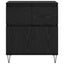 Sideboard Sort eg 60 x 35 x 70 cm Ingeniørt træ og jern