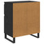 Sideboard Sort eg 60 x 35 x 70 cm Ingeniørt træ og jern