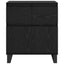 Sideboard Sort eg 60 x 35 x 70 cm Ingeniørt træ og jern