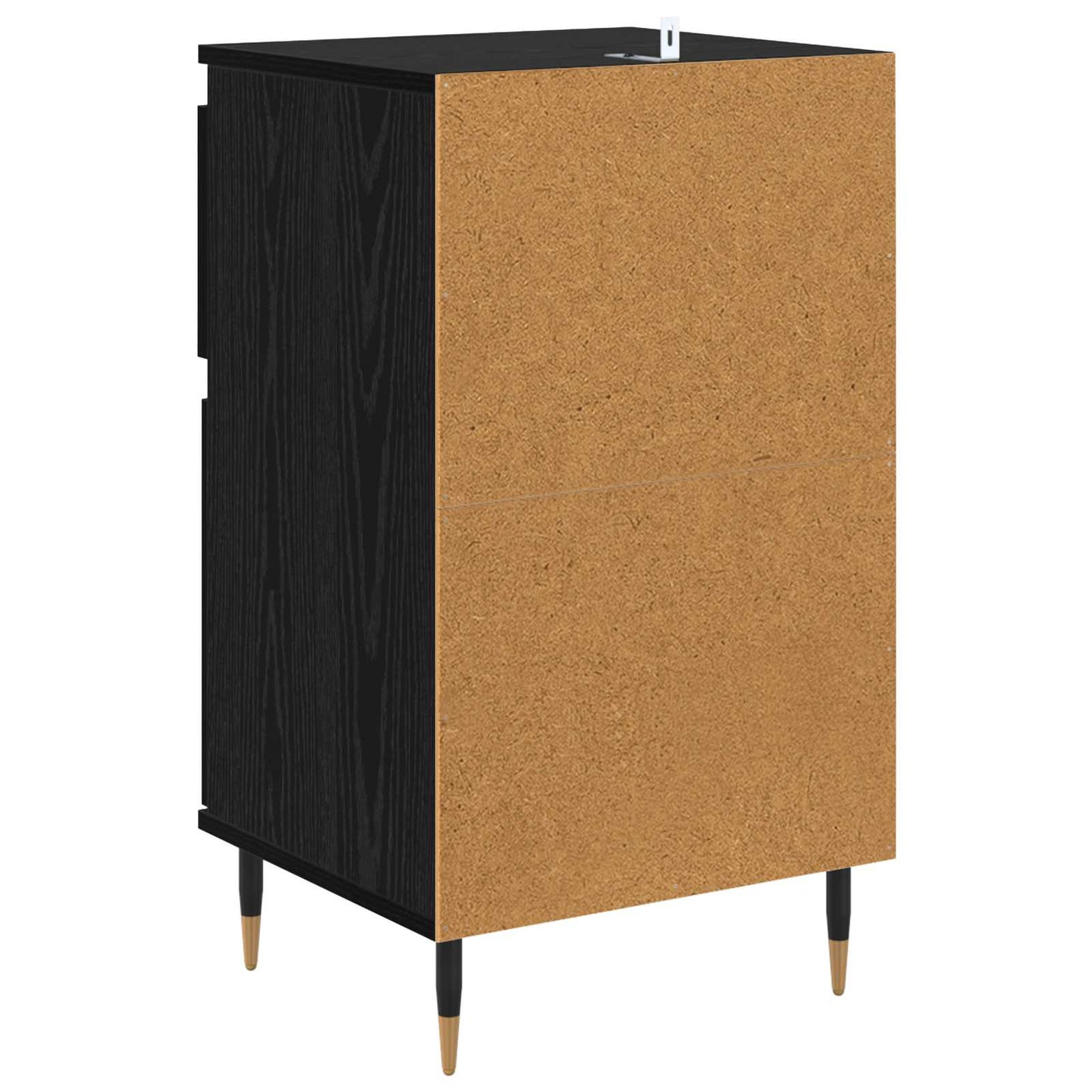 Sideboard Sort eg 40 x 35 x 70 cm Ingeniørt træ og jern