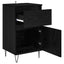 Sideboard med skuffe Sort eg 35 x 40 x 70 cm Konstrueret træ