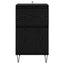 Sideboard med skuffe Sort eg 35 x 40 x 70 cm Konstrueret træ