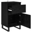 Sideboard med skuffe Sort eg 35 x 40 x 70 cm Konstrueret træ