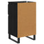 Sideboard med skuffe Sort eg 35 x 40 x 70 cm Konstrueret træ