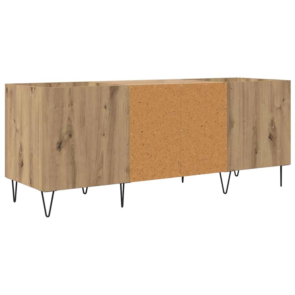 Pladeskab Artisan Egetræ 121 x 38 x 48 cm Ingeniørt træ og jern