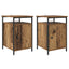 Natskab 2 pcs Gammelt træ 40 x 42 x 60cm Konstrueret træ