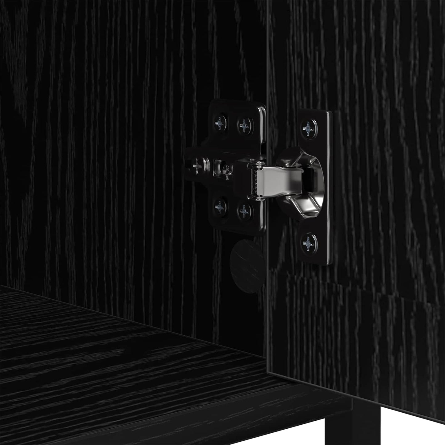 Natskab 2 pcs Sort eg 40 x 42 x 60cm Konstrueret træ
