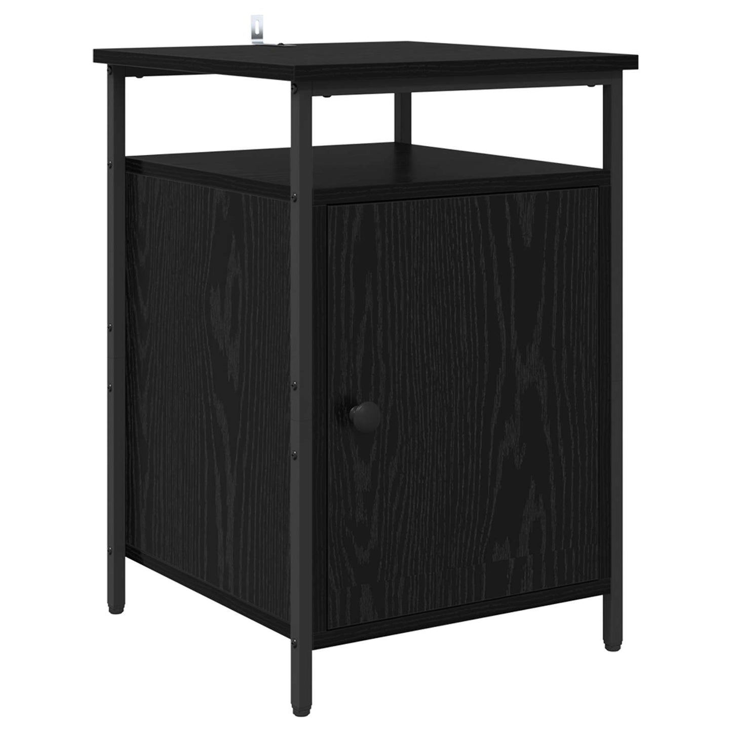 Natskab 2 pcs Sort eg 40 x 42 x 60cm Konstrueret træ