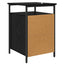 Natskab 2 pcs Sort eg 40 x 42 x 60cm Konstrueret træ