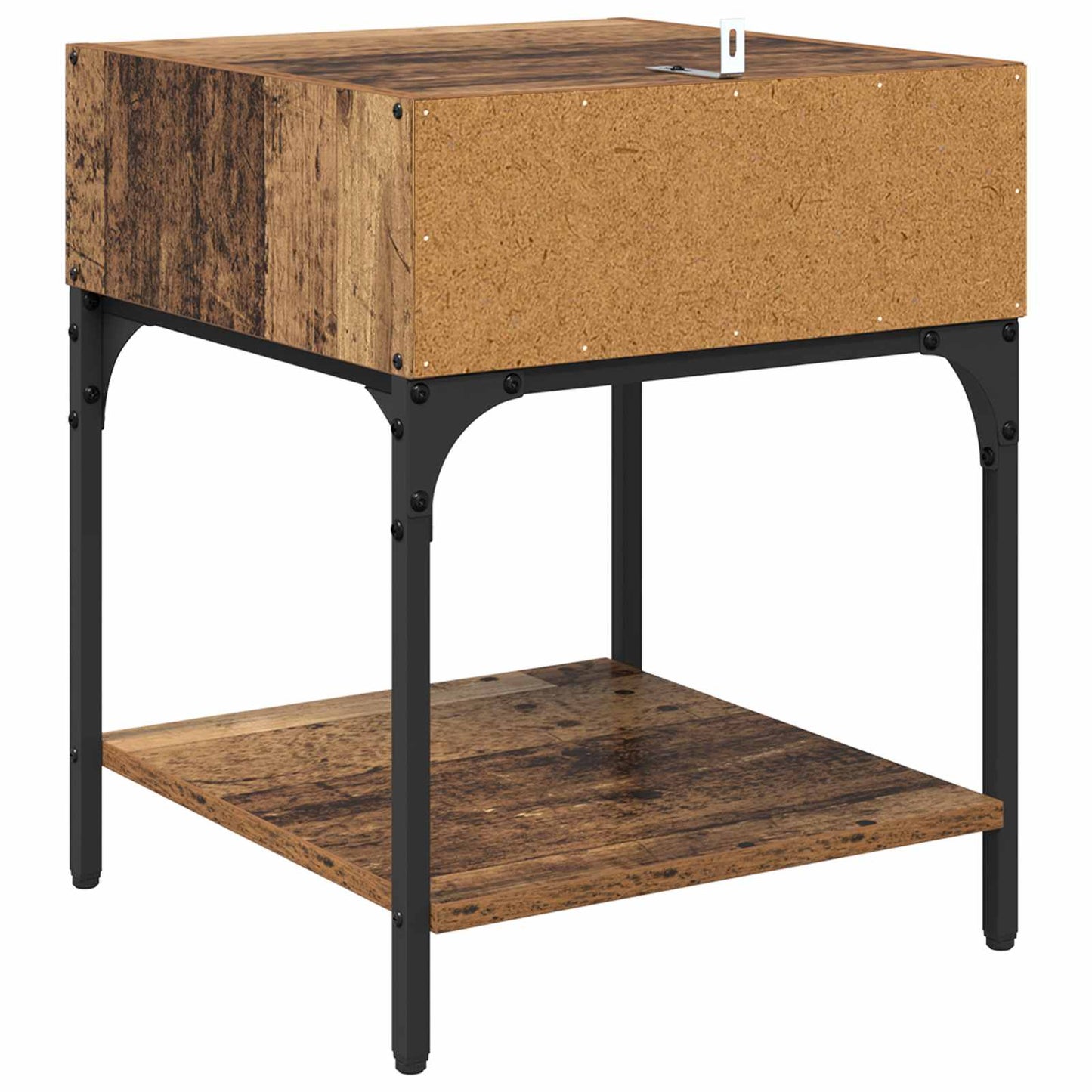 Sengebord Gammelt træ 40 x 40 x 50 cm Konstrueret træ